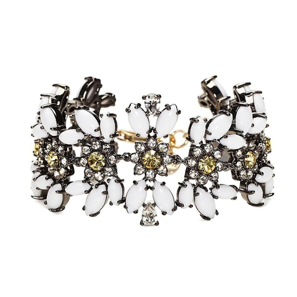 Juicy Couture Daisy Gemstone Enamel Drama Bracelet